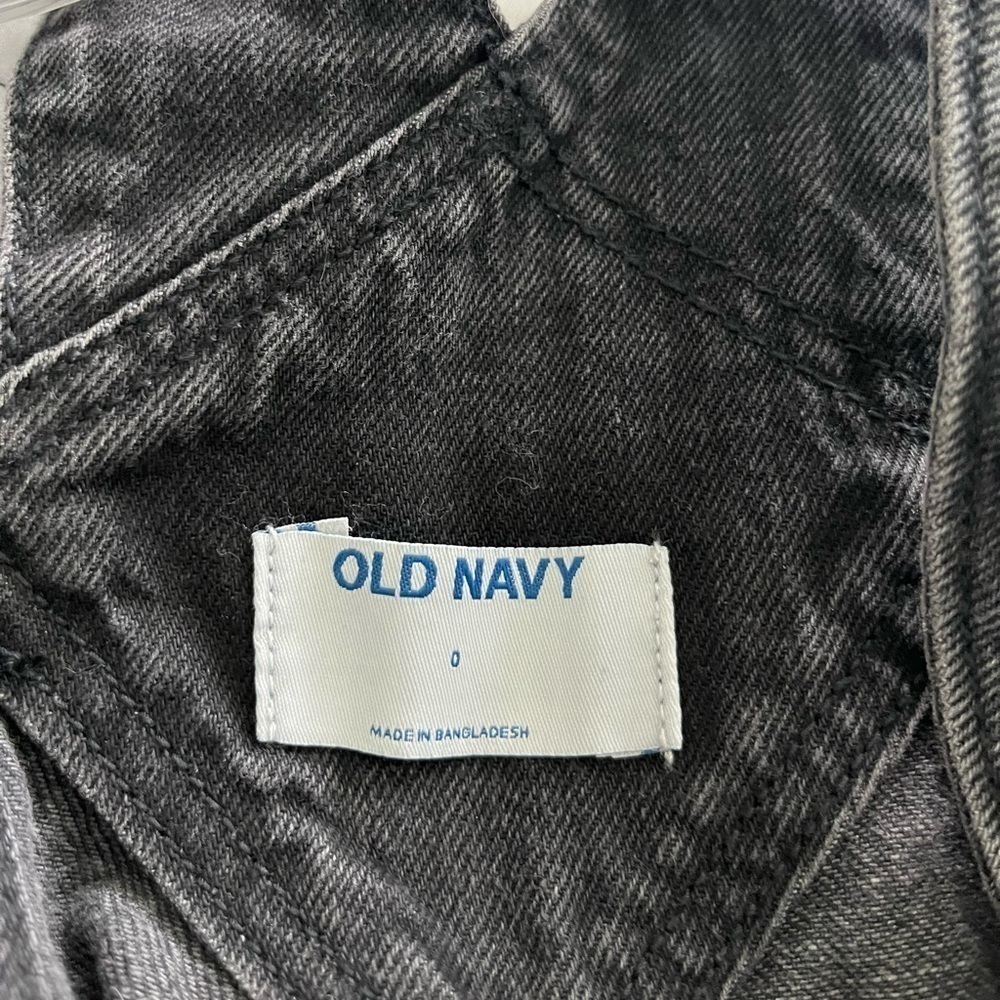 Old Navy Black Denim Overalls - Picture 4 of 5